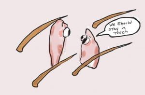 Skin tag togetherness...
